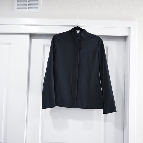 Max Mara S Design For Easy Living Lycra Jacket Pant Set in Midnight Blue - Picture 4 of 16